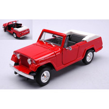 JEEP JEEPSTER COMMANDO CABRIO 1970 RED 1:24 Welly Auto Stradali -F- Nouveau modè