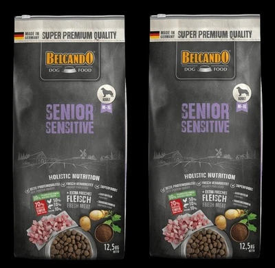 2 x Belcando Senior Sensitive 12,5kg Trockenfutter Hundefutter M-XL ältere Hunde
