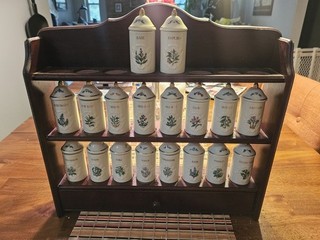 Lenox Spice Garden 1992 Vintage Porcelain 18 Piece Set With Rack