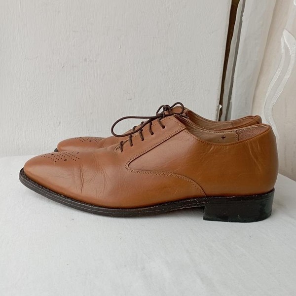 Men Samuel Windsor Heels Brown Leather 42 #O2O4