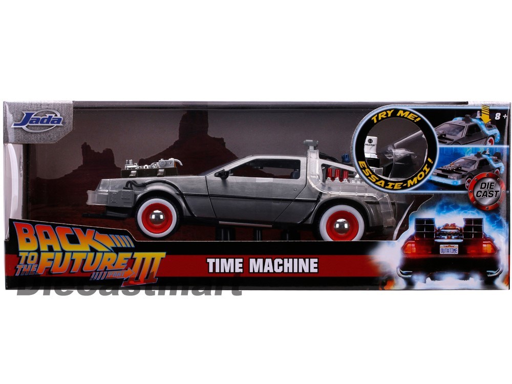Jada 1:24 Back To The Future Part III Time Machine Delorean W