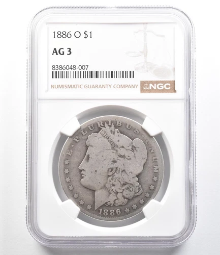 1886-O Morgan Silver Dollar AG3 NGC Lowball *9688