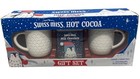 without coco Swiss miss hot coco gift set 2 white mugs owl blue tin READ