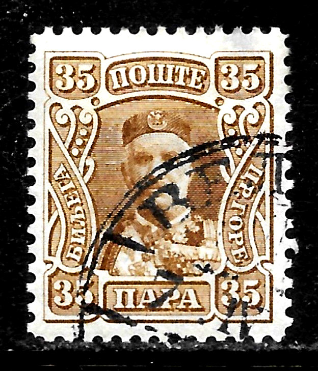 HICK GIRL-OLD  USED  MONTENEGRO  SC#82    PRINCE  NICHOLAS  I        A2786