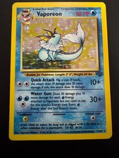 Vaporeon #12/64 Jungle Unlimited Holo rara carta Pokemon TCG HP/DMG WOTC 1999