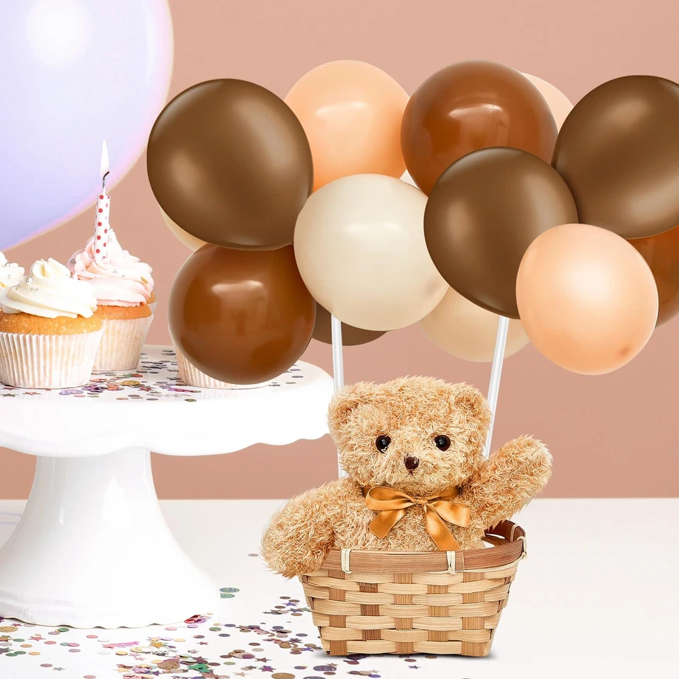 6 Sets Bear Baby Shower Party Decoration Table Decor Centerpieces Include 6 S... - Image 3 of 4