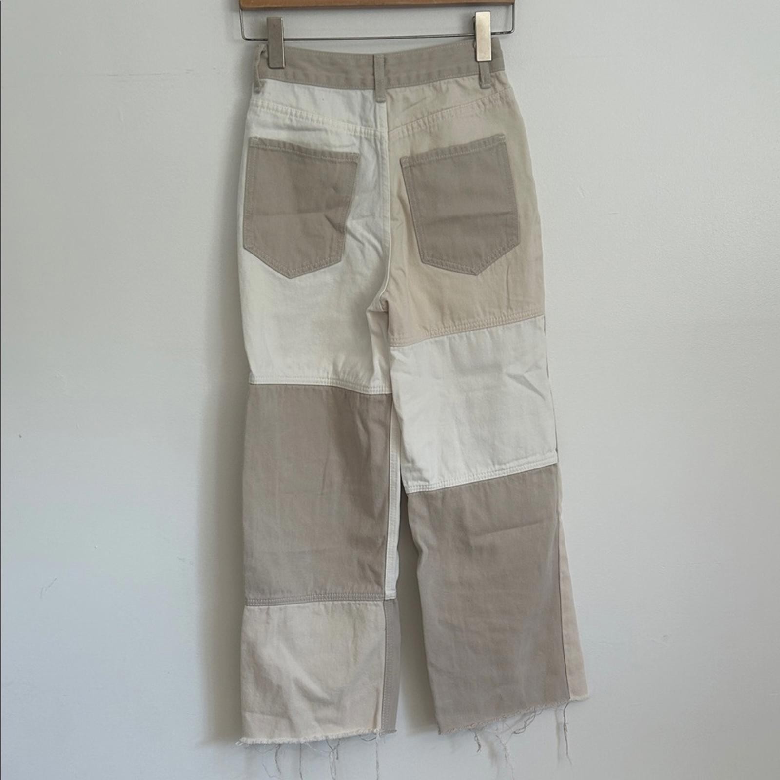 Miou Muse Colorblock Patchwork Pants - image 4