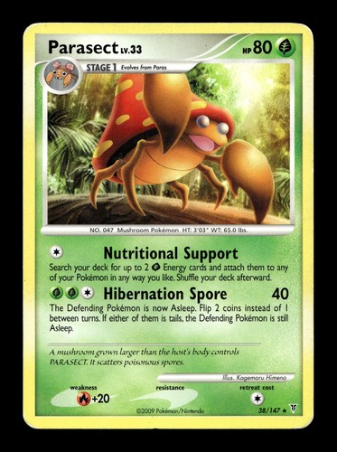 Parasect Supreme Victors #38 (2009) Rare HP Pokemon