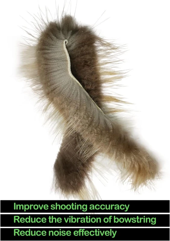 2Pcs String Silencer Traditional Archery Bowstring Dampeners Beaver Balls to Red - Image 2 of 4