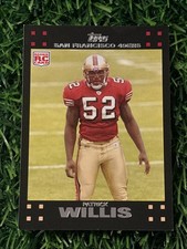 2007 Topps #362 Patrick Willis San Francisco 49ers Rookie Card RC. rookie card picture