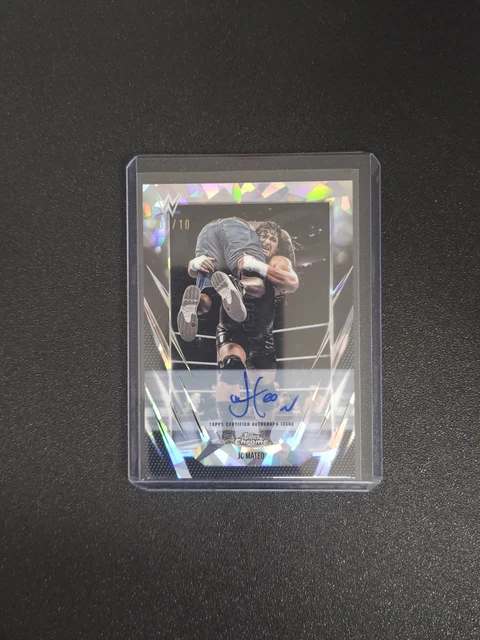 2026 Topps Chrome Sapphire WWE JC Mateo Black Refractor Auto /10
