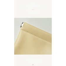 per borsa cosmetica in PU gialla 18x9 cm con materiale impermeabile flessibile