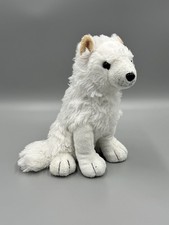 Unipak White Wolf Plush 10 Stuffed Arctic Animal Fox Dog 2011