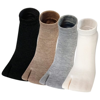 Tabi Socken Damen Flip Flop Zehensocken Baumwolle Geta Socken Kurze Zwei-Zehe...