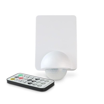 Bewegungssensor PIR 240° IP65 inkl. Fernbedienung Reichweite bis 12m - Farbe: we