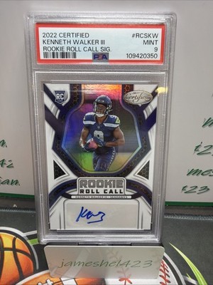 2022 Panini Certified - Rookie Roll Call Signatures Kenneth Walker III...
