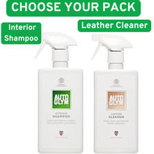 Autoglym Leather Cleaner & Interior Shampoo 500ml Deep Cleans & Freshens Carpets