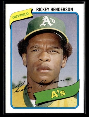 2006 Topps #21 Rickey Henderson Rookie of the Week Card Oakland Athletics