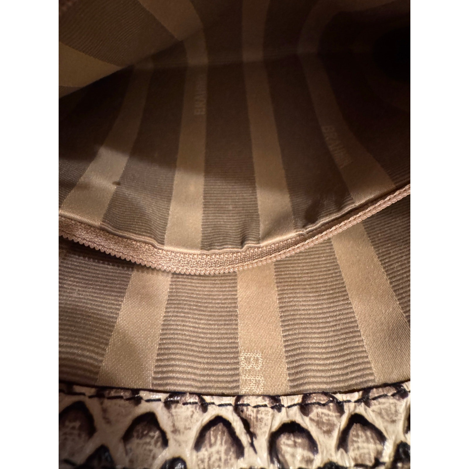 Brahmin Perri Crossbody Onyx Java Leather Bag Whi… - image 13