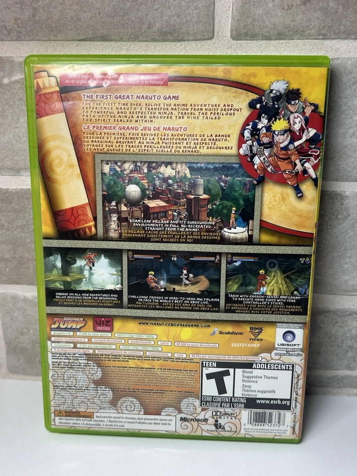 Naruto Rise of a Ninja - Microsoft Xbox 360 - CIB Complete with Manual - Image 3 of 4