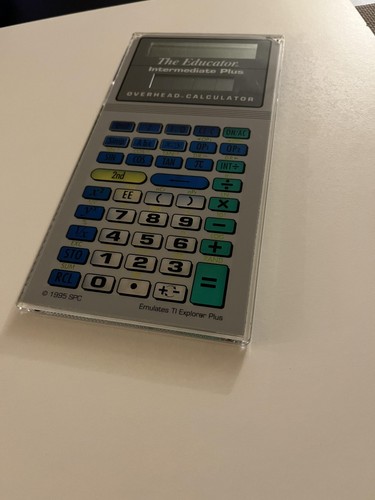 Vintage The Educator Intermediate Plus Overhead Calculator TI Explorer Plus Set - Picture 6 of 11