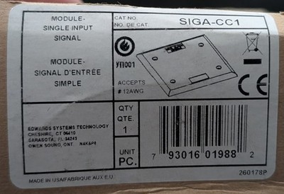 Edwards SIGA-CC1 Single Input Module SAME DAY SHIPPING