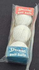Vintage Spalding Golf Balls   3 Ball Sleeve   Red/Blue Box   1960s/70s