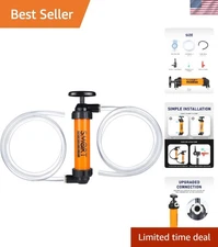 Fast-Assembly Siphon Pump: Quick Connect Fuel Transfer for Gasoline & Antifreeze