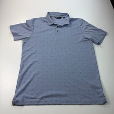 Travis Mathew Polo Shirt Mens Extra Large XL Blue Lightweight Golf Casual