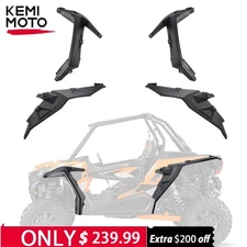 XXL Front+Rear Extended Fender Flares For 2014-2023 Polaris RZR XP 4 1000 TURBO
