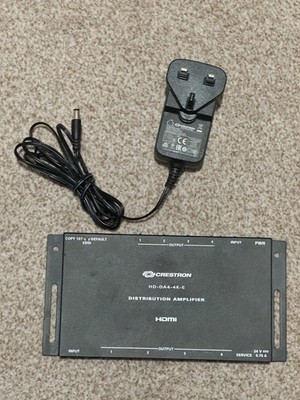 Crestron HD-DA2-4K-E 1:2 4K HDMI Video Distribution Amplifier DA + PSU