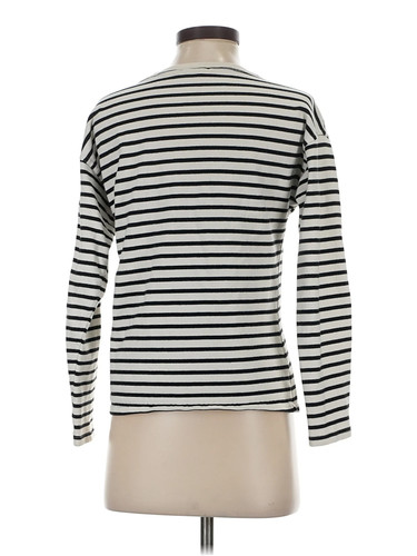 Zara Women Ivory Long Sleeve T-Shirt S - Picture 2 of 4