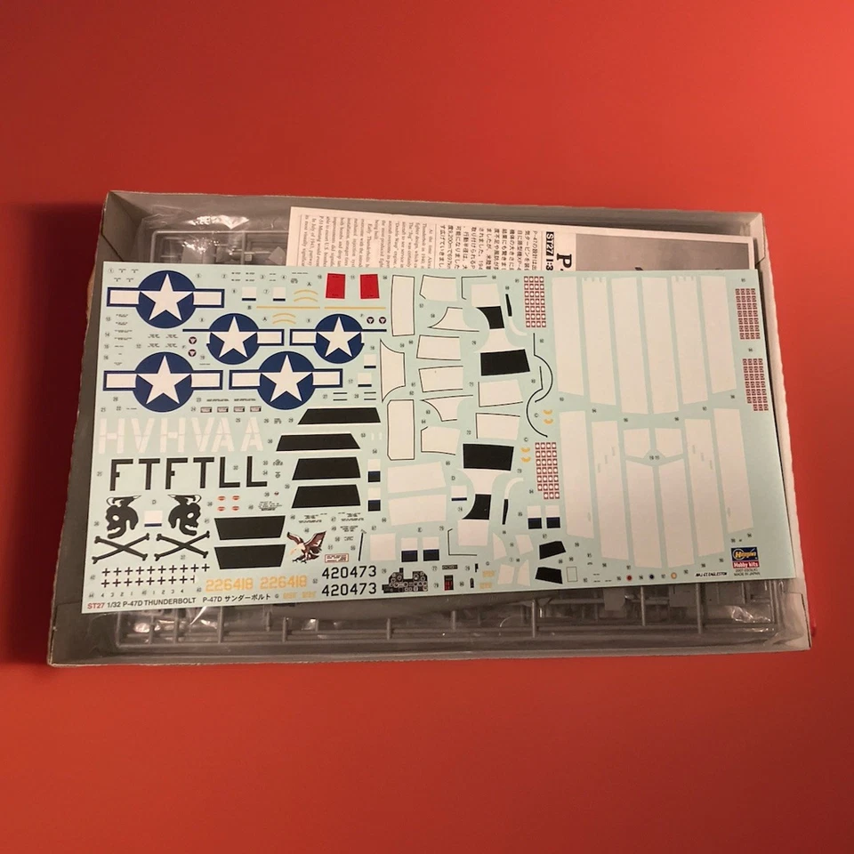 P-47D Thunderbolt Hasegawa 1/32 St27 - Image 2 of 3