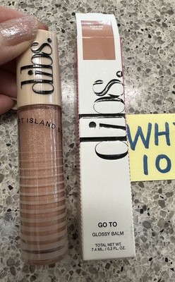 DIBS Go To Glossy Balm KISS ME QUICK (Peach Nude Shimmer) .2oz/7.4mL FULL SZ NEW