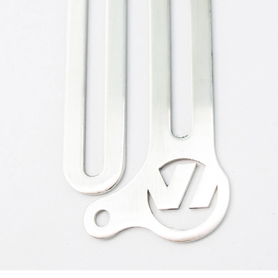 Par de extensores de pestillo de extensión de ventana emergente de acero inoxidable VW Beetle 1955-1964 Foto 2 de 4