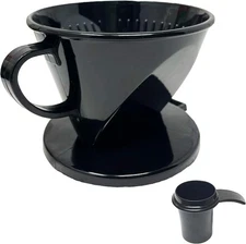 GoldTone #2 Cone Style Pour Over Coffee Dripper, Portable Pour Over Coffee Filte
