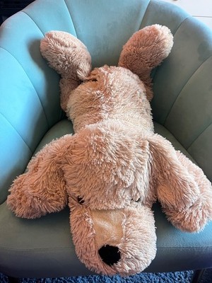B&M GROSSER SCHLAPPER HUND WEICHES PLÜSCHTIER RIESIG 30 ZOLL BEIGE LABRADOR LABOR 75 CM