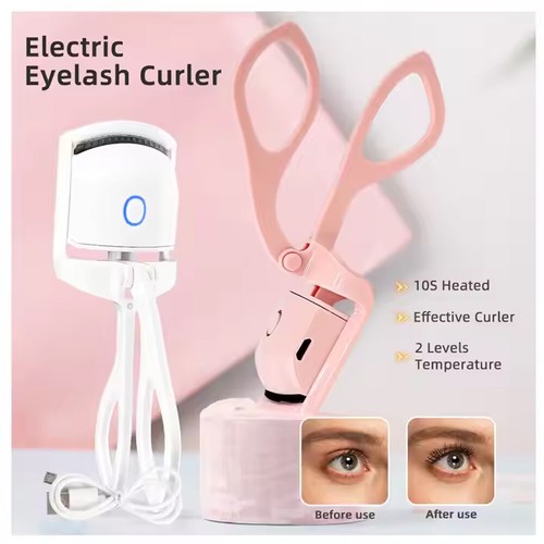 Electric Heated Curling Eyelash Tool Eyelash Curler Makeup USB Rechargeable Tool - Picture 11 of 19