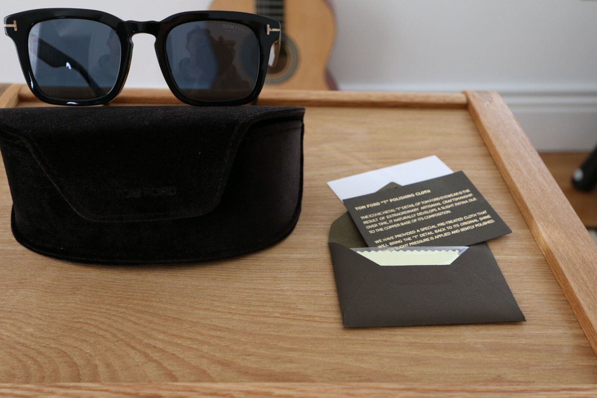 Tom Ford Dax TF751 01V Blue POLARIZED | eBay UK