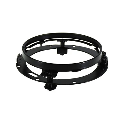 7 pouces Noir Phare Anneau de support de montage Pour Harley Touring Road King - Photo 1/4