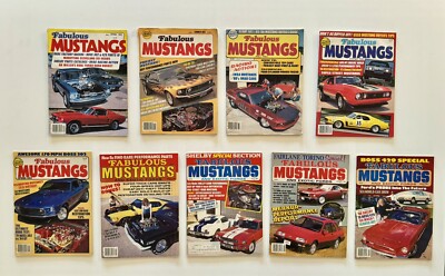 Fabulous Mustangs Exotic Fords Magazine lot of 9 Vintage 1983-88. Shelby Cobra