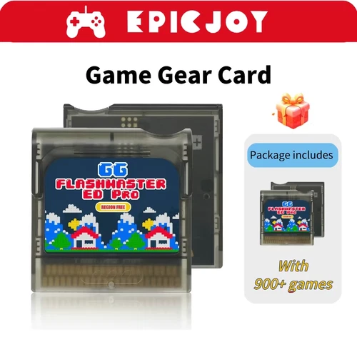 Game Gear Flashmaster Cart with 8GB TF Card and 900+ Preloaded Games