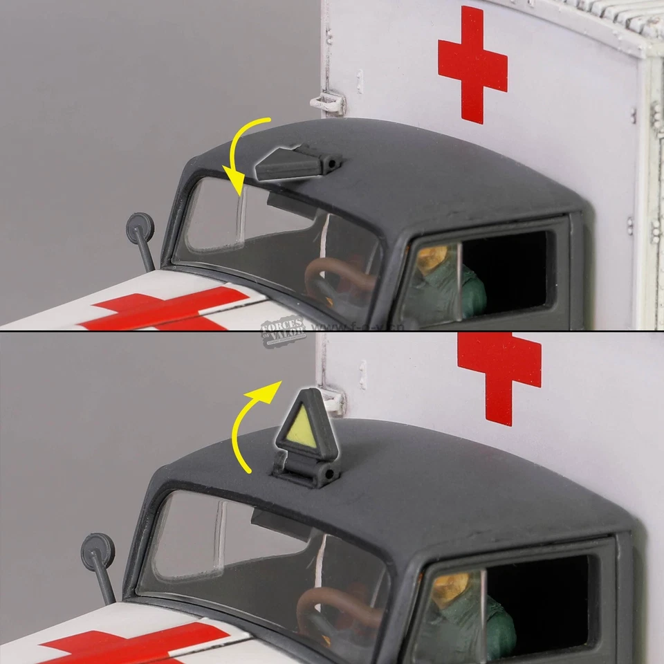 FOV Forces Of Valor 801101A 1/32 GERMAN Opel BLITZ  4x4 AMBULANCE Diecast Model - Image 4 of 4