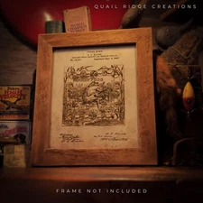 Vintage Hanes Frog Chewing Tobacco Label Art Print 8X10 Smoking Shop Wall Decor