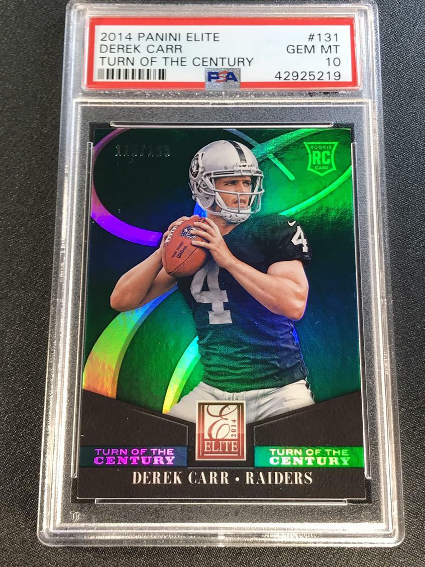 Derek Carr Panini Elite #131 Turn of the Century