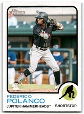 2022 TOPPS HERITAGE MINOR LEAGUE FEDERICO POLANCO JUPITER HAMMERHEADS #6