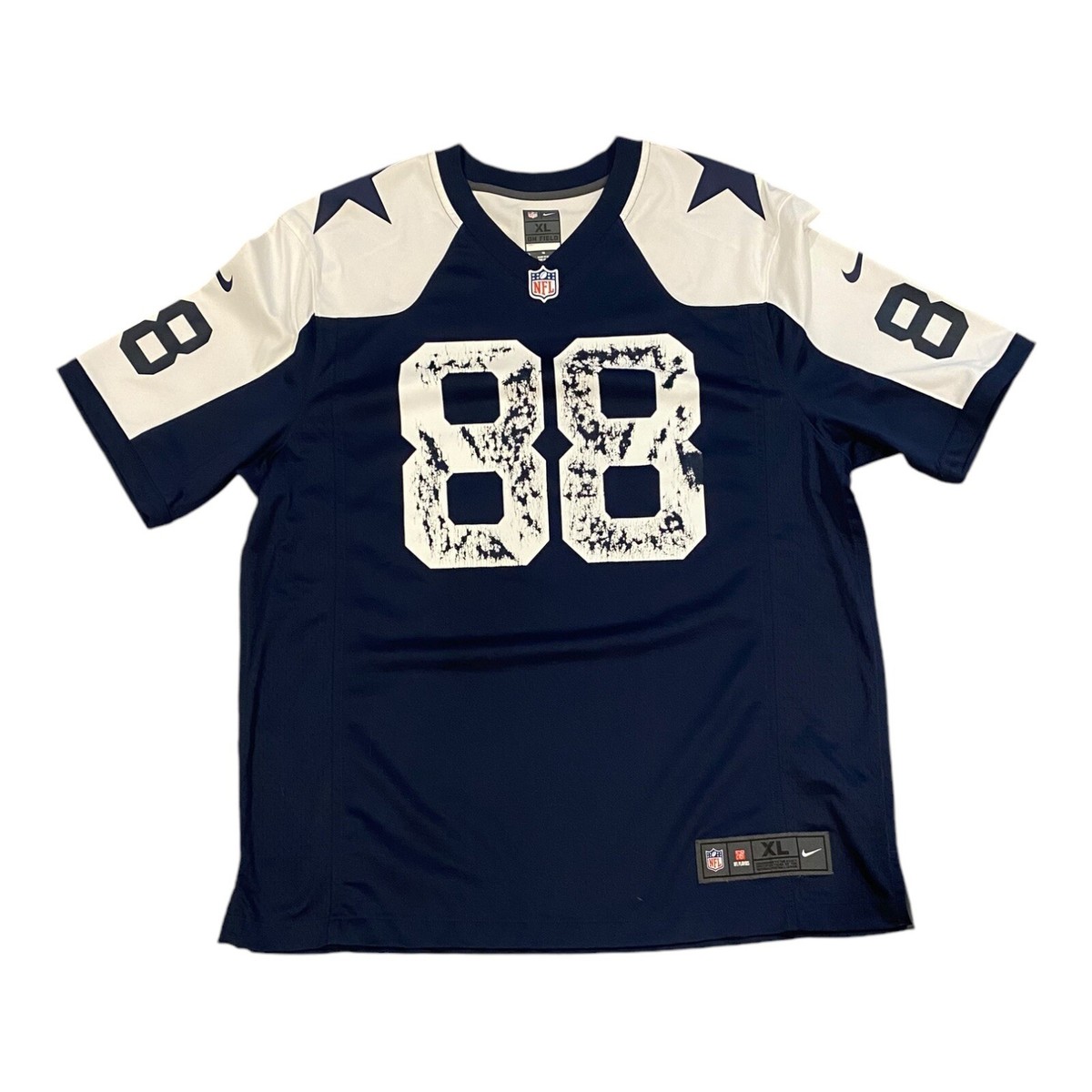 Nike nfl on field jersey dez bryant distressed XL Dallas Cowboys