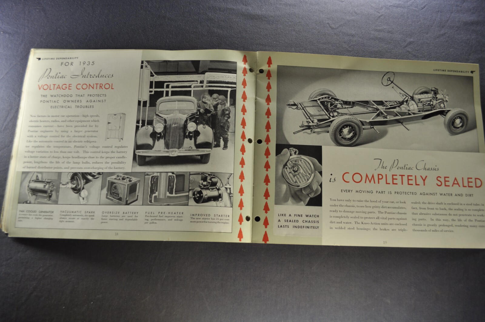 1935 Pontiac Dealer Display Album Features Book Brochure Sedan Nice Original 35