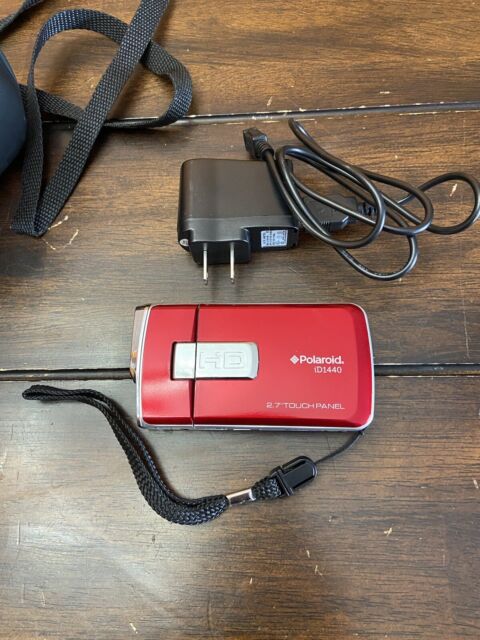 Bundle ~ Polaroid Red ID1440 Video Camera Bundle with Bag Charger | Fast Ship!!