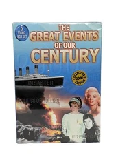 The Great Events Of Our Century 5 VHS Box Set Brand New Sealed